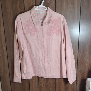 TanJay Pink Floral Jean Jacket